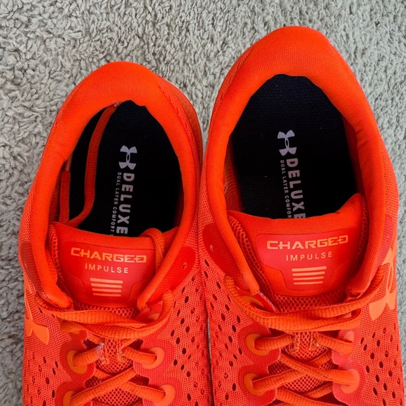 Under Armour Running Shoes Charged Impulse 2 Men's 11 Orange Athletic Sneakers - Picture 11 of 14